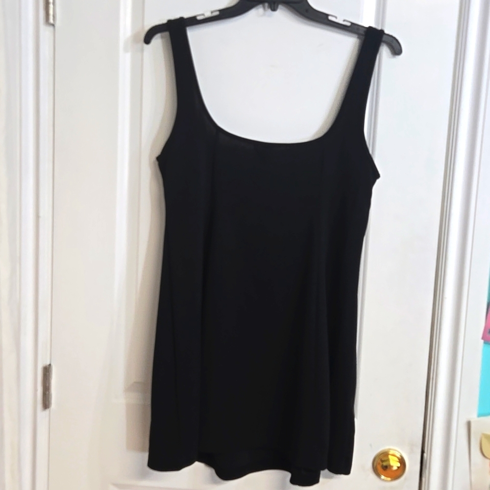 Romwe 2XL Black Basic Mini Skater Dress - Picture 4 of 6